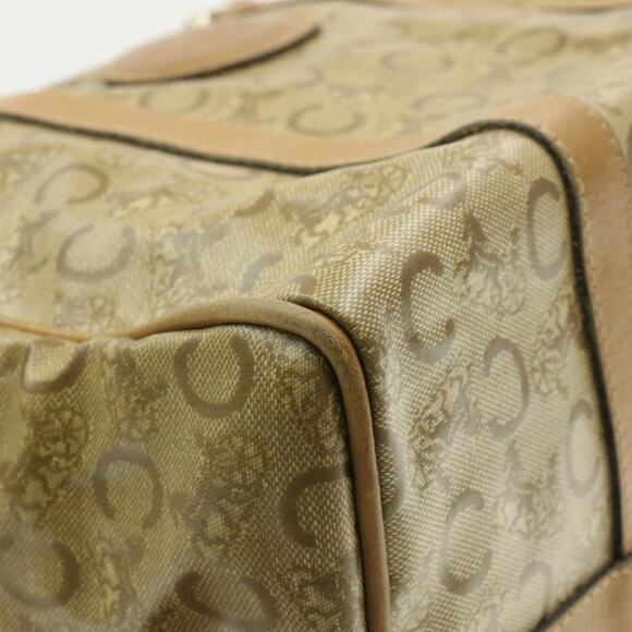 CELINE C Macadam Horse Carriage Hand Bag Pvc Leather Beige - Picture 10 of 16